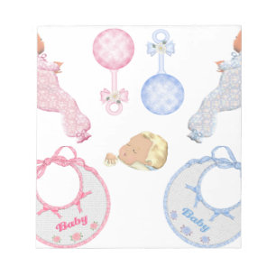 Bloc-note Empreintes de pas adorables mignonnes de crèche de
