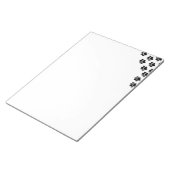 Bloc-note Empreintes de Patte de Chiot Personnalisées (Incliné)