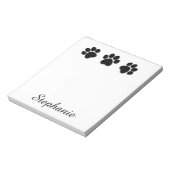 Bloc-note Empreintes de pattes de chiens joueurs pour Amoure (Tourné)
