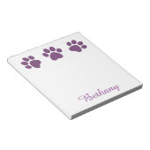 Bloc-note Empreintes de pattes de chiens joueurs pour Amoure (Incliné)
