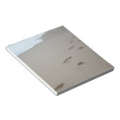 Bloc-note Empreintes sur une plage blanche au Mozambique (Incliné)