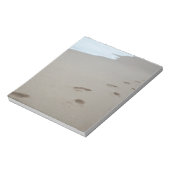 Bloc-note Empreintes sur une plage blanche au Mozambique (Tourné)