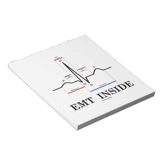 Bloc-note EMT à l'intérieur (Electrocardiogramme à rythme si (Incliné)