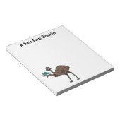 Bloc-note Emu avec dessin animé d'oeufs (Incliné)