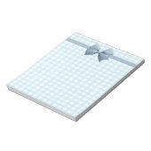 Bloc-note En vichy bleu 3 (Tourné)