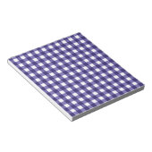 Bloc-note En vichy bleu marine (Incliné)