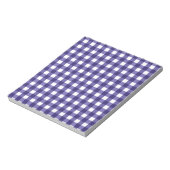 Bloc-note En vichy bleu marine (Tourné)