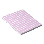 Bloc-note En vichy rose pâle (Incliné)