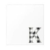 Bloc-note en vichy Vérifier K (Devant)