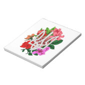 Bloc-note Encore botanique et trident ukrainien tryzub (Tourné)