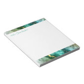 Bloc-note Encre liquide, or, bleu profond, gris et Turquoise (Incliné)