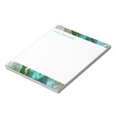 Bloc-note Encre liquide, or, bleu profond, gris et Turquoise (Tourné)