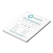 Bloc-note Endodontie modifiable Prochain rendez-vous (Tourné)