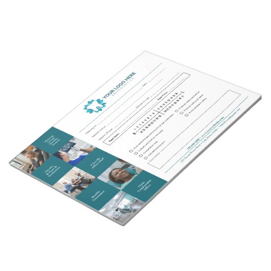 Bloc-note Endodontie modifiable Rendez-vous de référence (Incliné)