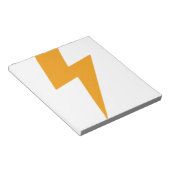 Bloc-note Énergie de tonnerre impression jaune (Incliné)