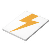 Bloc-note Énergie de tonnerre impression jaune (Tourné)