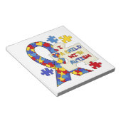 Bloc-note Enfant avec le ruban de sensibilisation sur (Incliné)