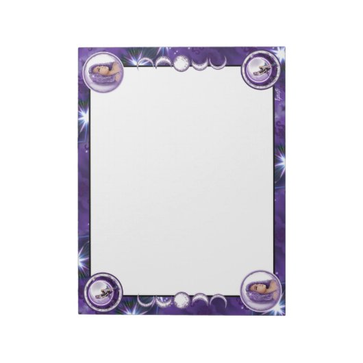 Bloc-note Enfant de lune violette (Tourné)