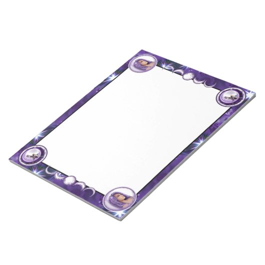 Bloc-note Enfant de lune violette (Incliné)