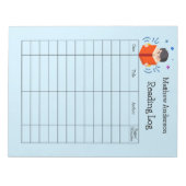 Bloc-note Enfants Lecture Journal Homeschool Lecture Livres (Devant)