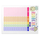 Bloc-note Enfants Lecture log homeschool lecture log, ananas (Devant)