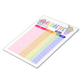 Bloc-note Enfants Lecture logue maison lecture log, cupcake (Incliné)