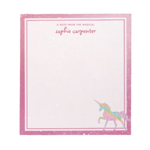 Bloc-note Enfants Rainbow Unicorn