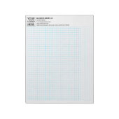 Bloc-note Engineering Graph Pad Paper with Corporate Logo (Tourné)