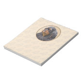 Bloc-note English Toy Spaniel Peinture Animal Art original (Tourné)