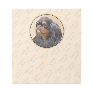 Bloc-note English Toy Spaniel Peinture Animal Art original