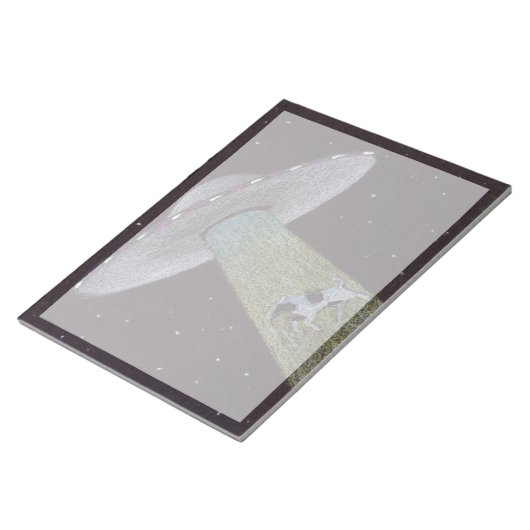 Bloc-note Enlèvement d'Aliens (Incliné)