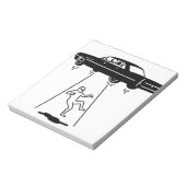 Bloc-note enlèvement de voiture d'aliens (Tourné)