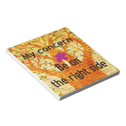 Bloc-note Enraciné dans la droiture Baobab perspective Vinta (Incliné)