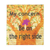 Bloc-note Enraciné dans la droiture Baobab perspective Vinta (Devant)