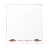 Bloc-note Enregistrer les pangolins (Devant)