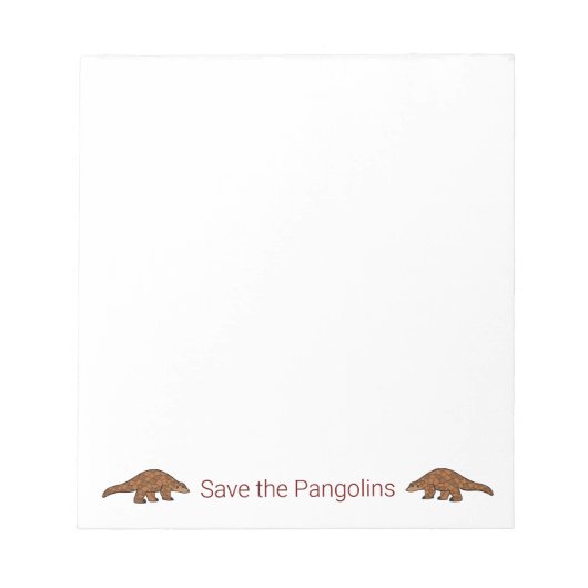 Bloc-note Enregistrer les pangolins (Devant)