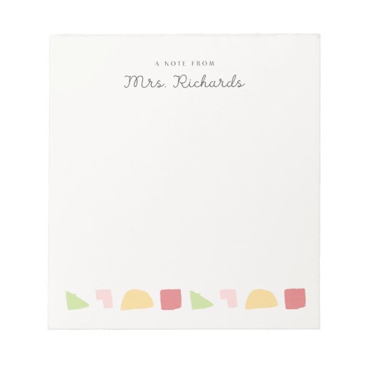 Bloc-note enseignant (Devant)