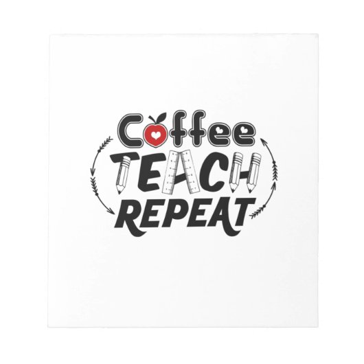 Bloc-note Enseignant Art Café Teach Répétition (Devant)