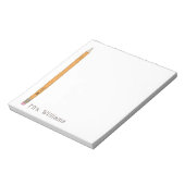 Bloc-note Enseignant au crayon illustré (Tourné)