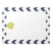 Bloc-note Enseignant Chevron de la Marine Jaune (Devant)