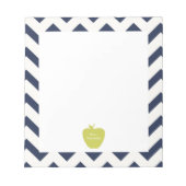 Bloc-note Enseignant Chevron de la Marine Jaune (Devant)