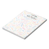 Bloc-note Enseignant d'art Motif en Crayon coloré (Tourné)