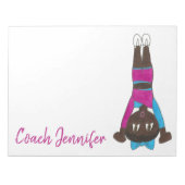 Bloc-note Enseignant de danse personnalisé Gymnastique Entra (Devant)