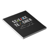 Bloc-note Enseignant de la science de don (Incliné)