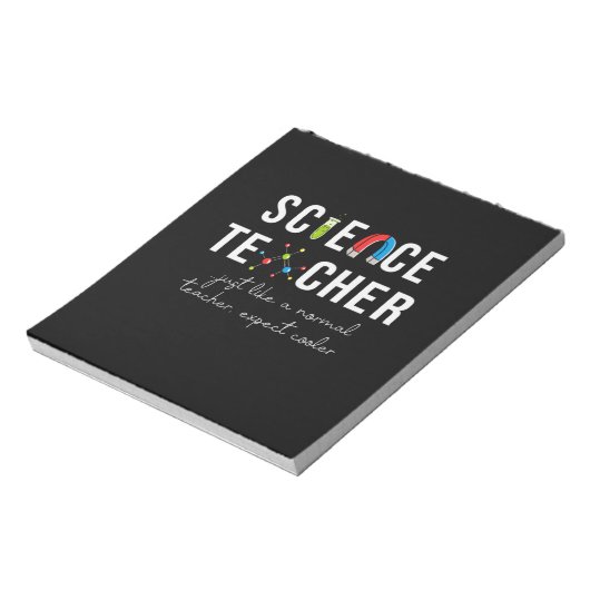 Bloc-note Enseignant de la science de don (Tourné)