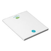 Bloc-note Enseignant de maternelle au crayon bleu et vert si (Incliné)