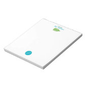 Bloc-note Enseignant de maternelle au crayon bleu et vert si (Tourné)