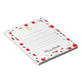 Bloc-note Enseignant des pommes et des coeurs (Incliné)