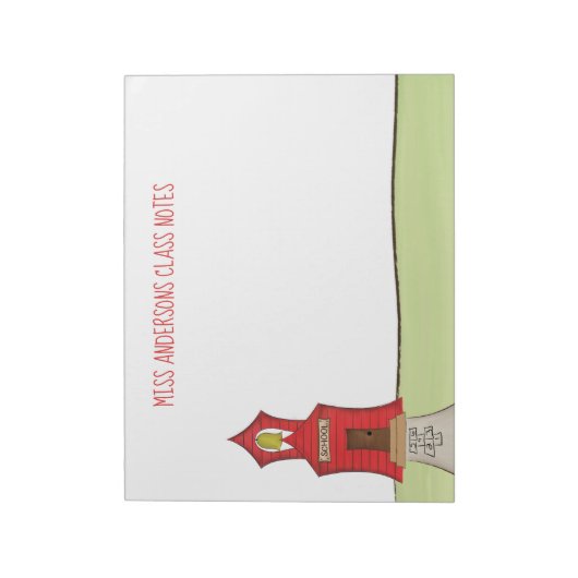 Bloc-note Enseignant École Cuisine Classe Éducation (Tourné)