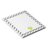 Bloc-note Enseignant Grey Chevron Neon Apple (Incliné)